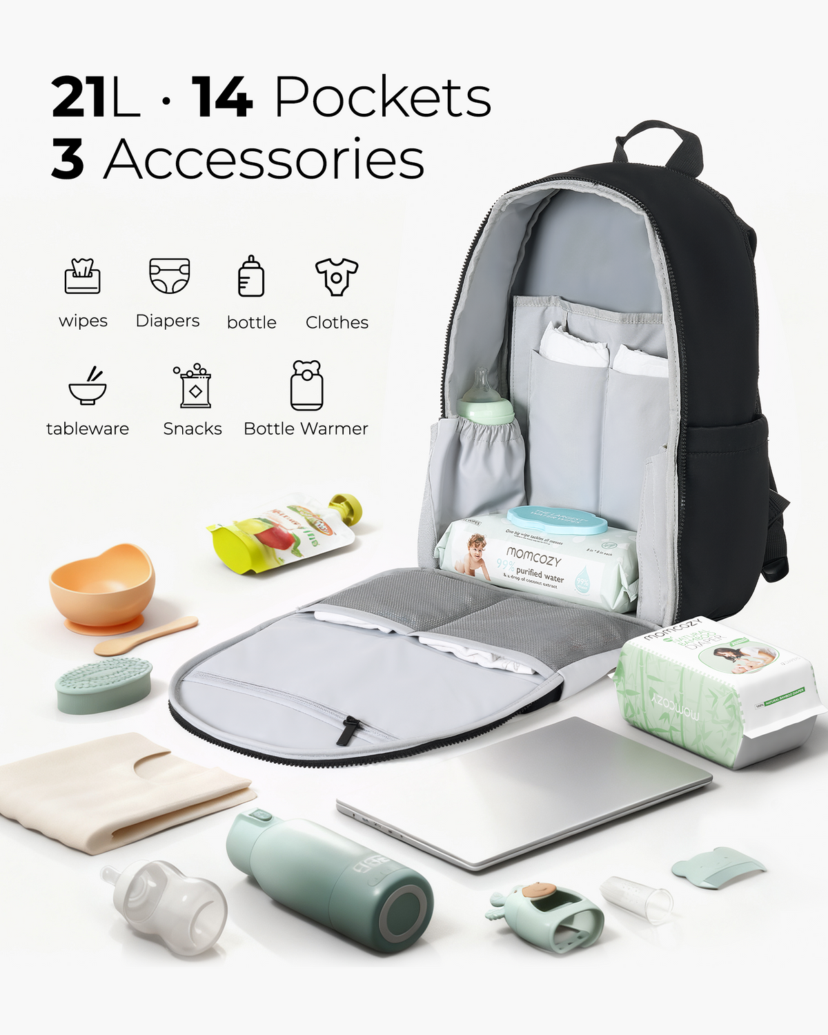 Momcozy Urban Diaper Bag Backpack