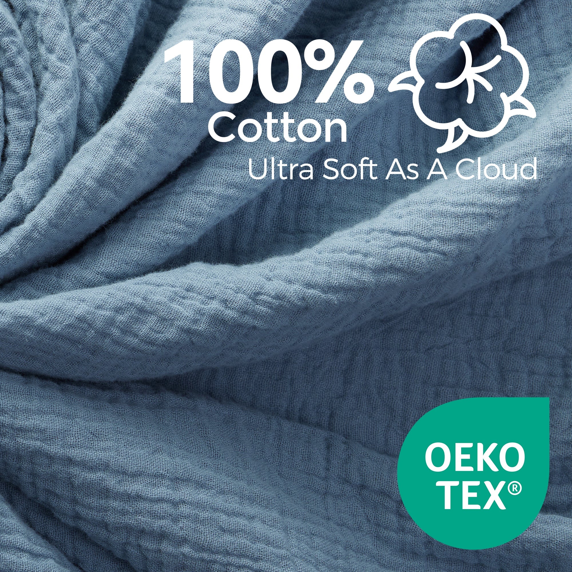 Lingettes pour bébé Momcozy – Coton doux 4 couches, adaptées aux nouveau-nés