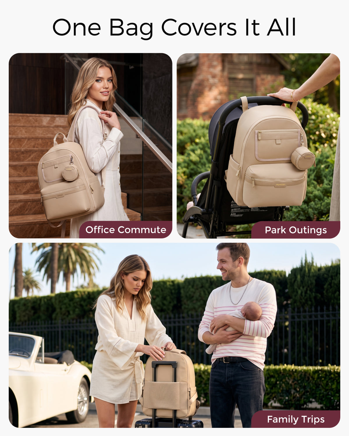 Momcozy Urban Diaper Bag Backpack