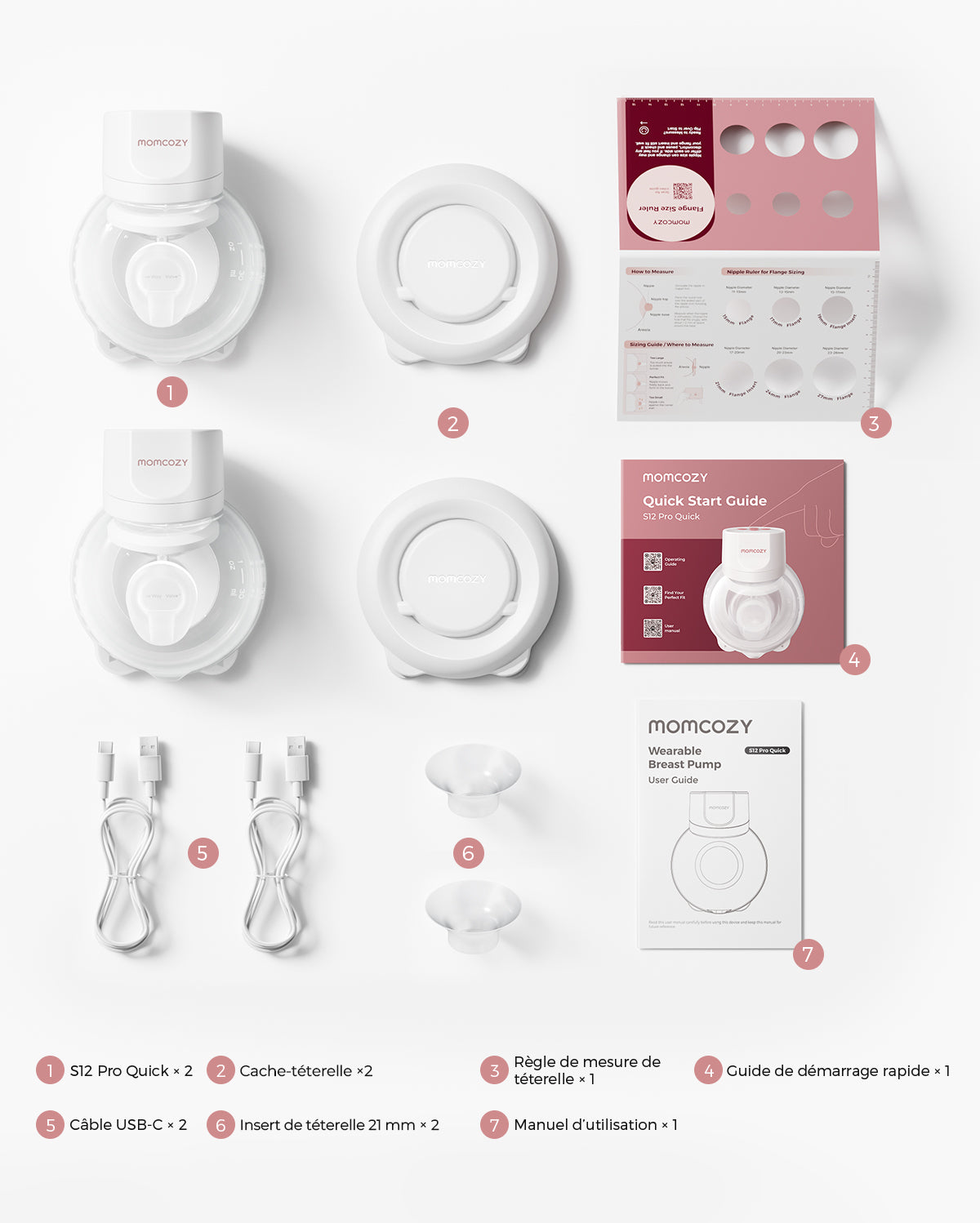Tire-lait portable Momcozy S12 Pro – Rapide à installer