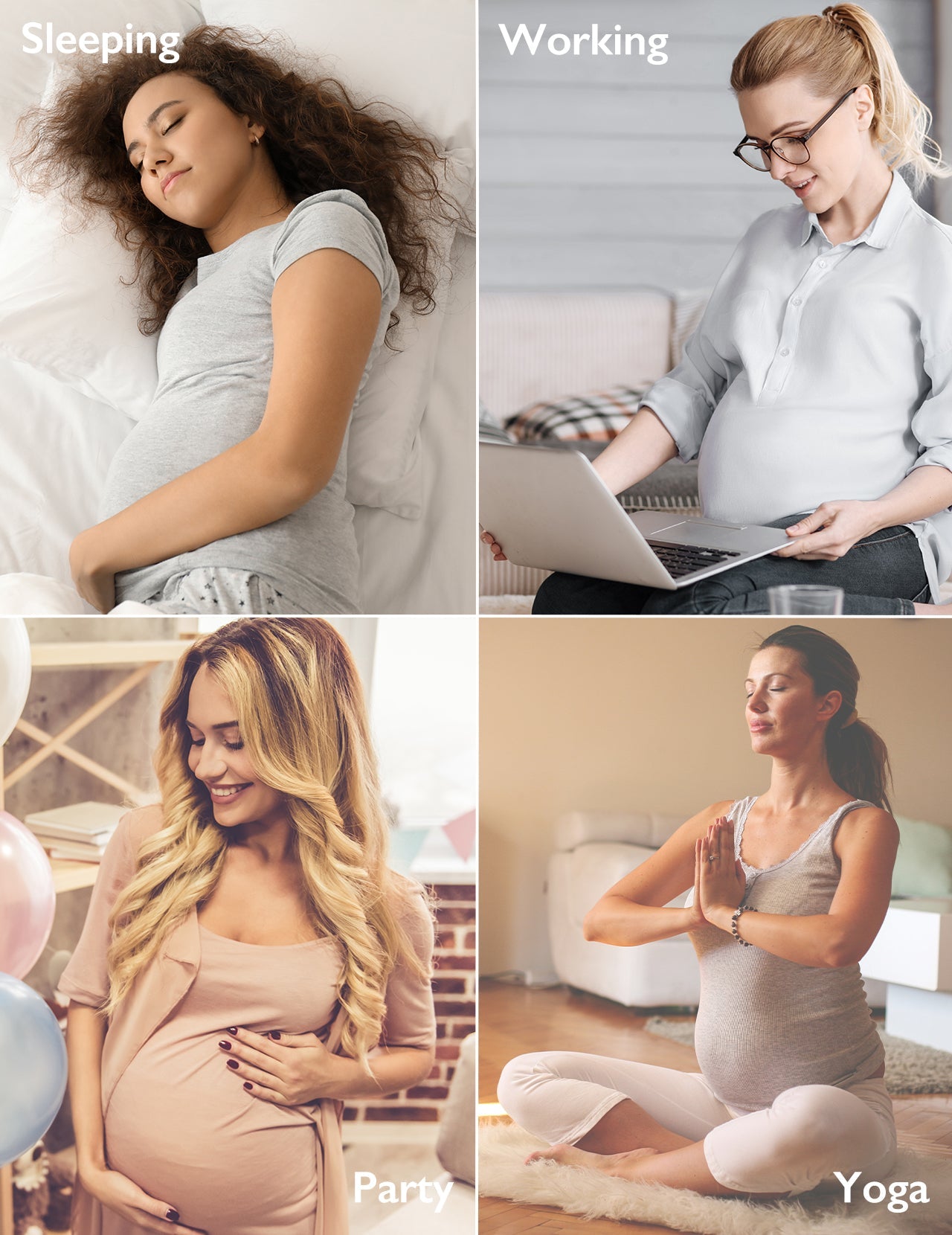 Ensemble Ergonest : bandeau de grossesse et culottes de grossesse taille haute