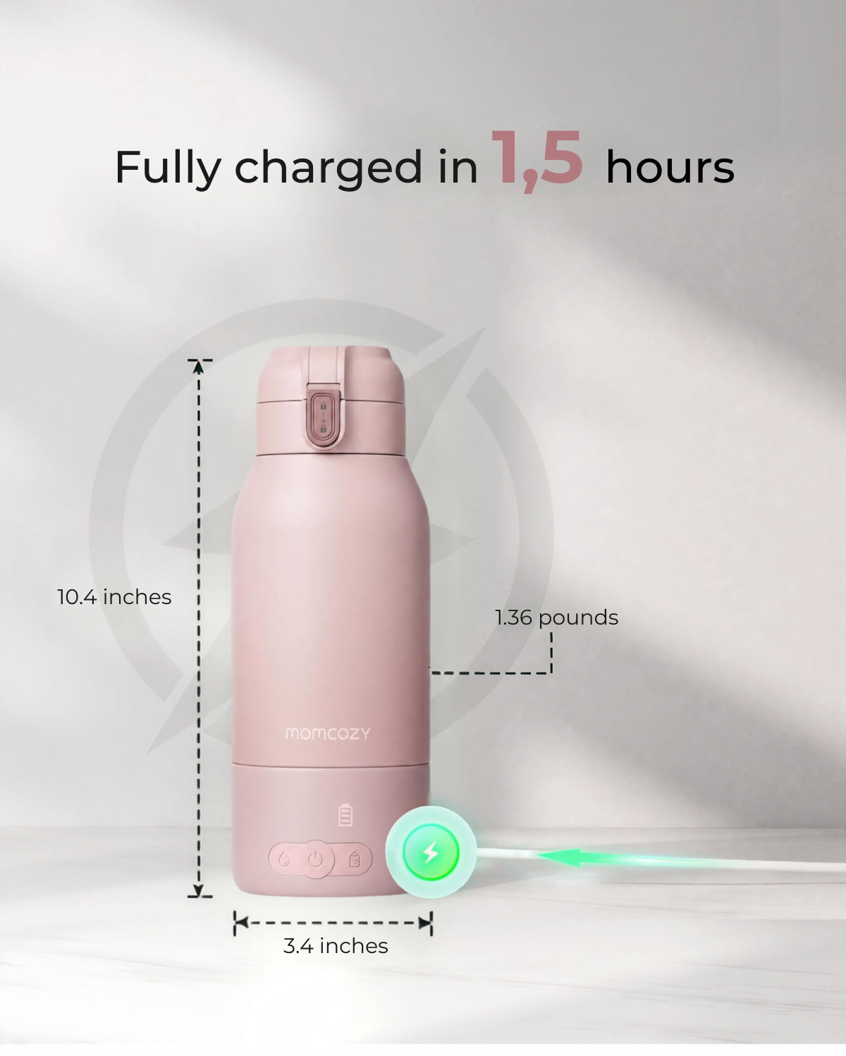 Chauffe-Biberon Nomade Momcozy 500ml - Idéal Voyage