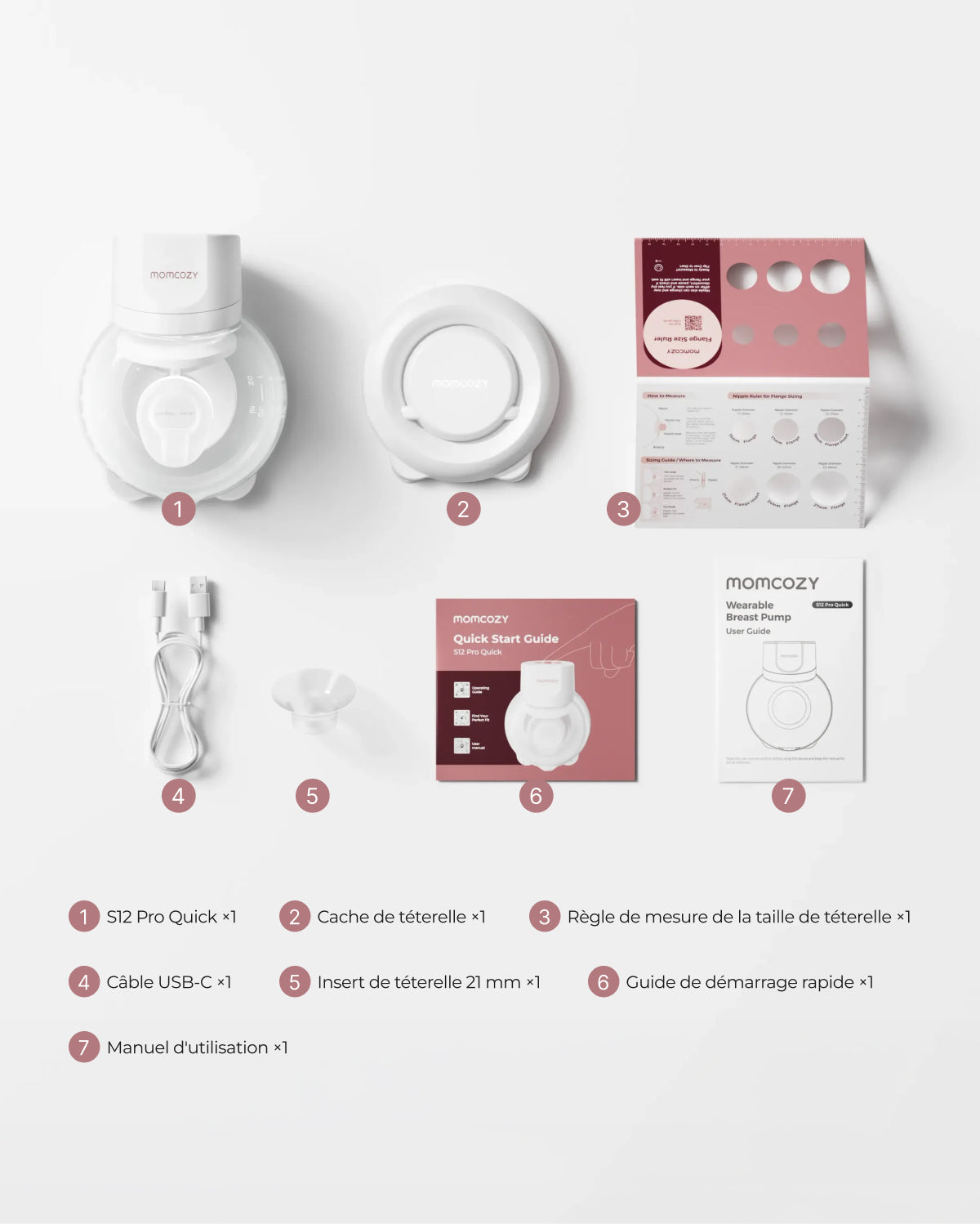Tire-lait portable Momcozy S12 Pro – Rapide à installer