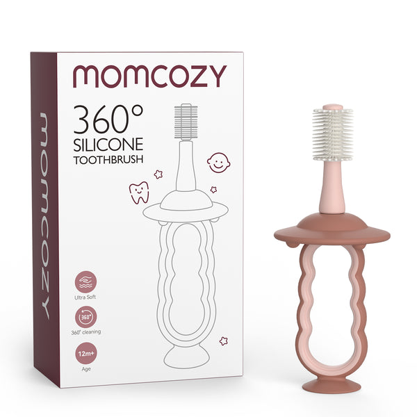 Momcozy Oral Care Series: Baby Finger à dents Brosse, Baby Wipes Brosse, Nettoyer pour bébé, brosse à dents pour bébé