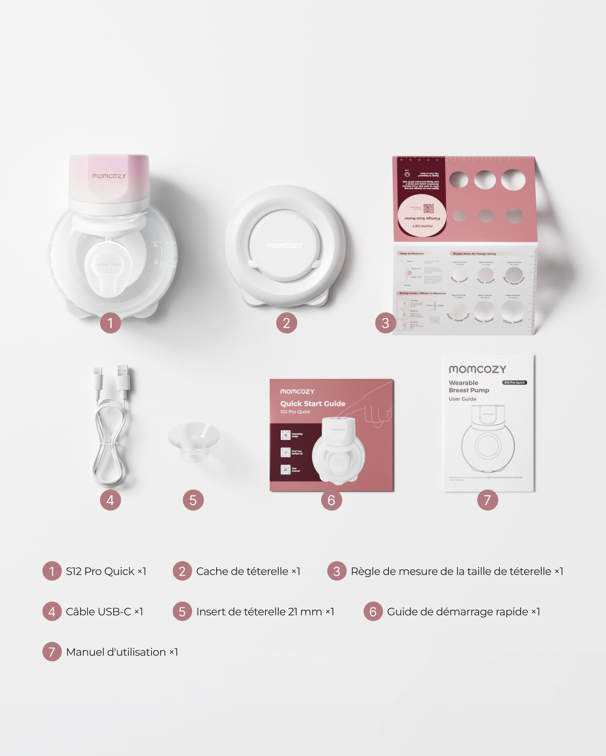 Tire-lait portable Momcozy S12 Pro – Rapide à installer