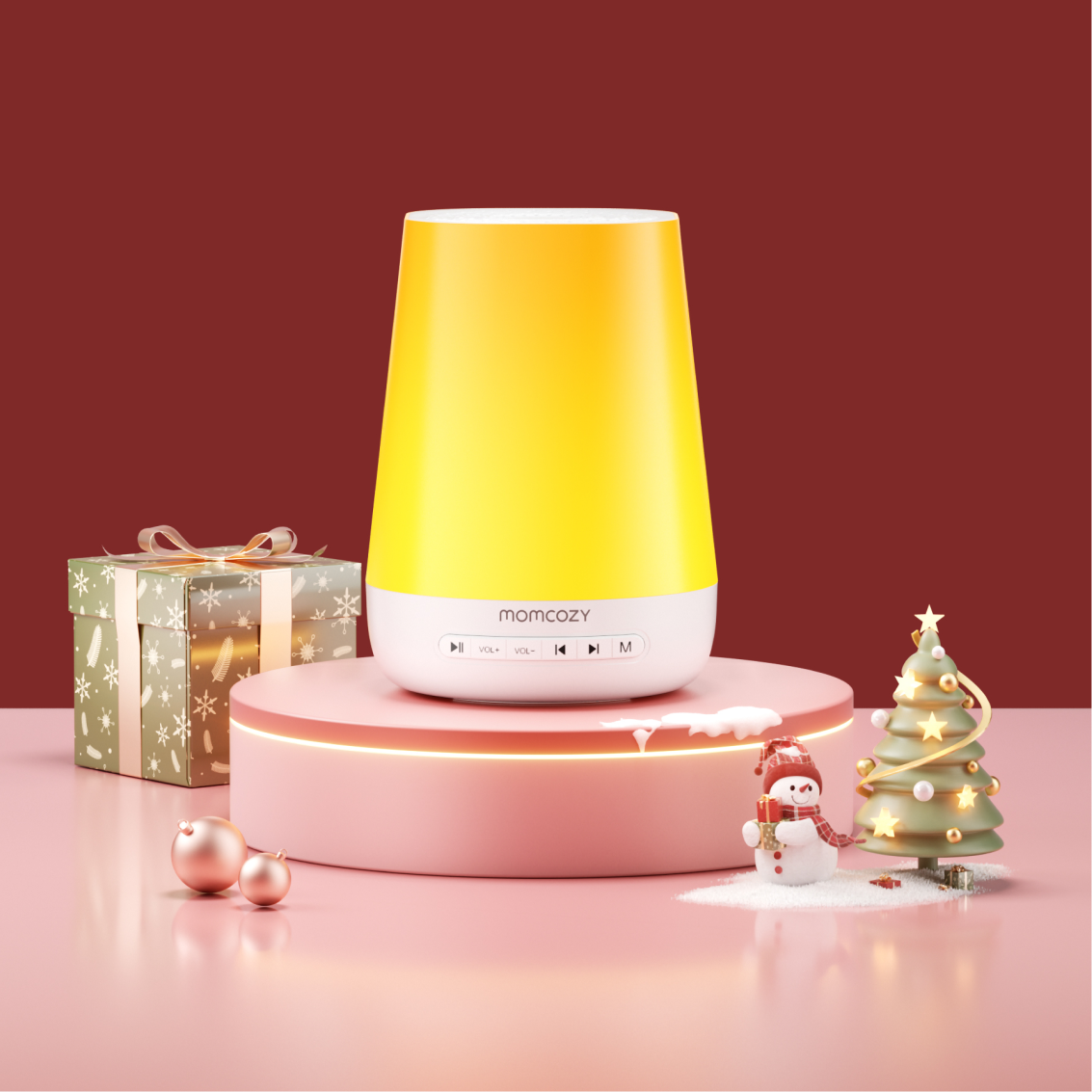 Machine à sons portable Momcozy pour bébé – Bruit blanc, berceuses & télécommande App