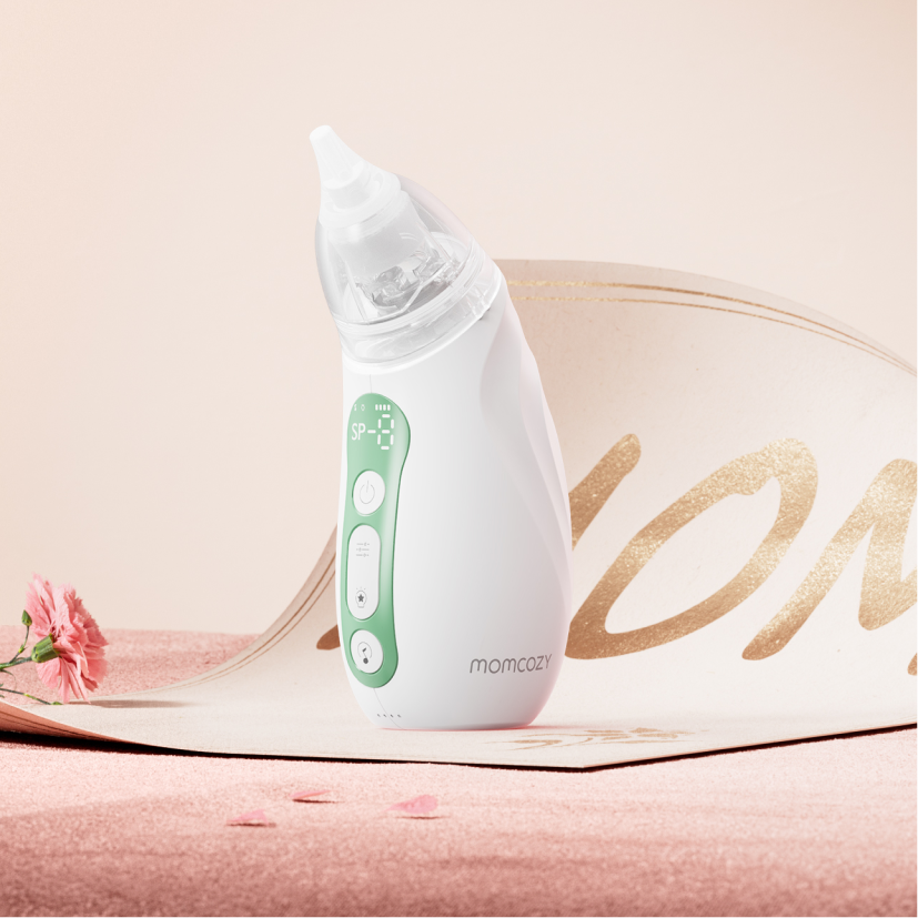 Aspirateur nasal Momcozy pour bébé – Mouche-bébé, longue autonomie des piles