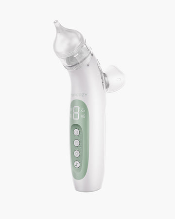 Aspirateur nasal électrique Momcozy 2-en-1 – Mouche-bébé avec spray et aspiration