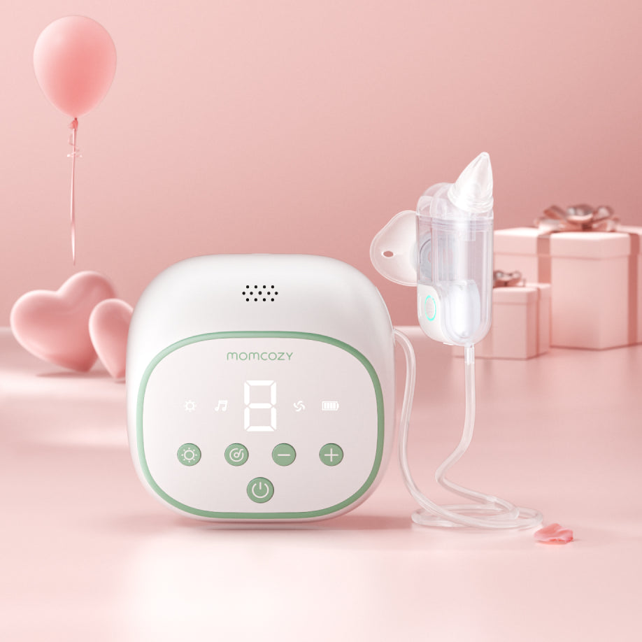 Momcozy BreezyClear Pro™ Aspirateur Nasal Électrique 2-en-1 à Pulvérisation et Aspiration