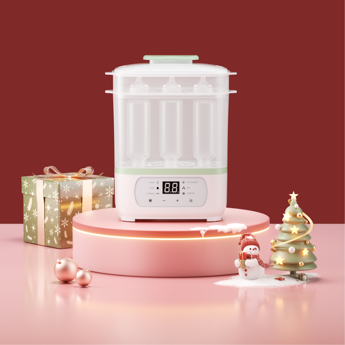 Stérilisateur à vapeur 8 en 1 pour biberons