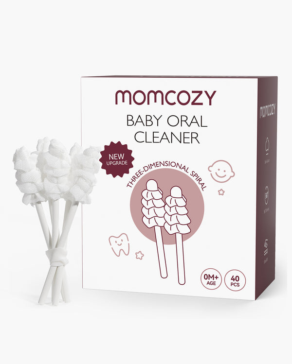 Momcozy Oral Care Series: Baby Finger à dents Brosse, Baby Wipes Brosse, Nettoyer pour bébé, brosse à dents pour bébé