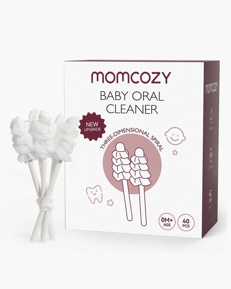 Momcozy Oral Care Series: Baby Finger à dents Brosse, Baby Wipes Brosse, Nettoyer pour bébé, brosse à dents pour bébé