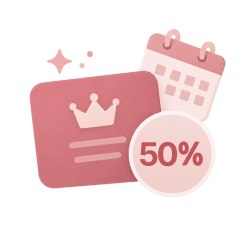 Jusqu’à 50 % de réductionVente flash mensuelle réservée aux membres (le 7)
