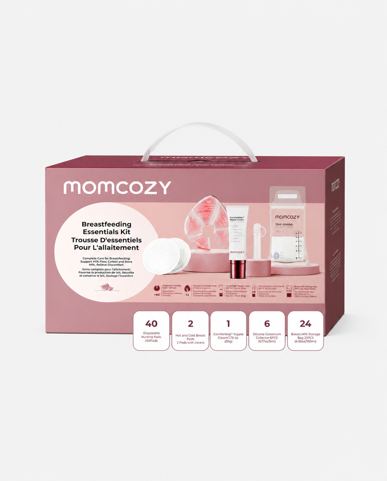 Momcozy Breastfeeding Essentials & Postpartum Kit (73 Pieces)