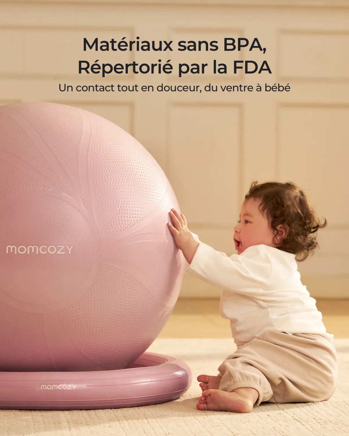 Momcozy BirthEase – Ballon de grossesse pour exercices prénatals