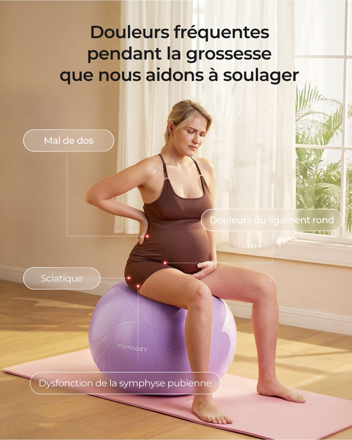 BirthEase Pregnancy Ball  Set— Birthing Ball