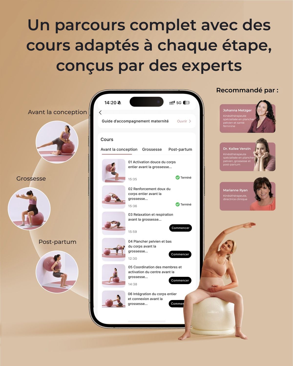 BirthEase Pregnancy Ball  Set— Birthing Ball