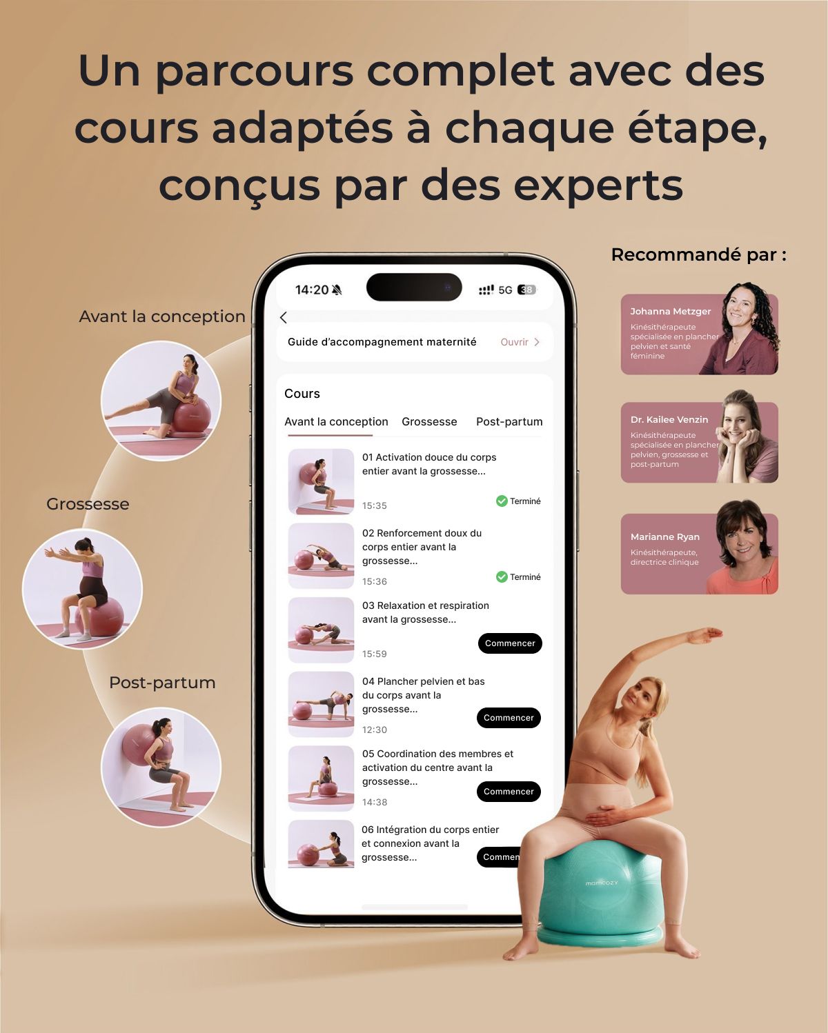 BirthEase Pregnancy Ball  Set— Birthing Ball