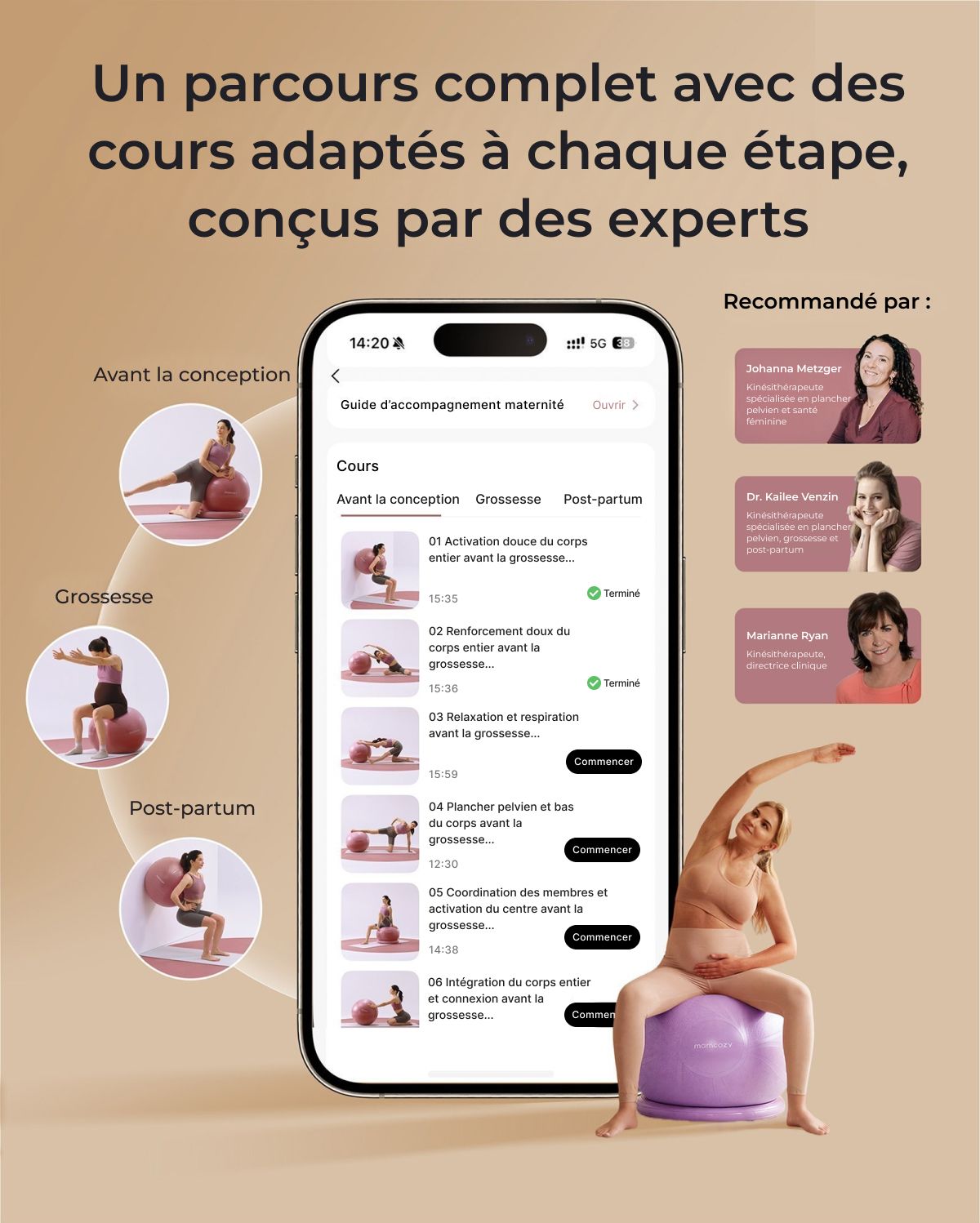 BirthEase Pregnancy Ball  Set— Birthing Ball