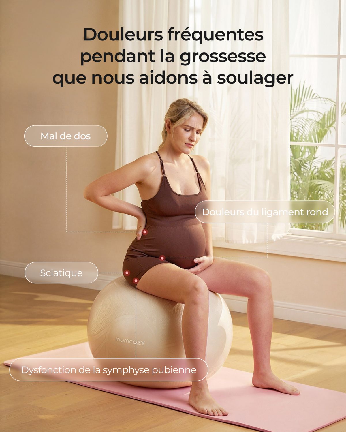 BirthEase Pregnancy Ball  Set— Birthing Ball