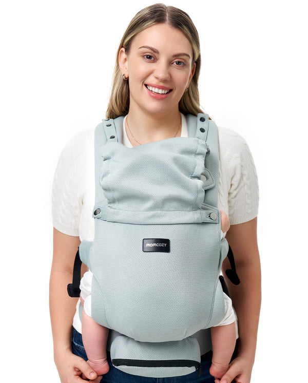 Porte-bébé en Airmesh respirant avec écran solaire