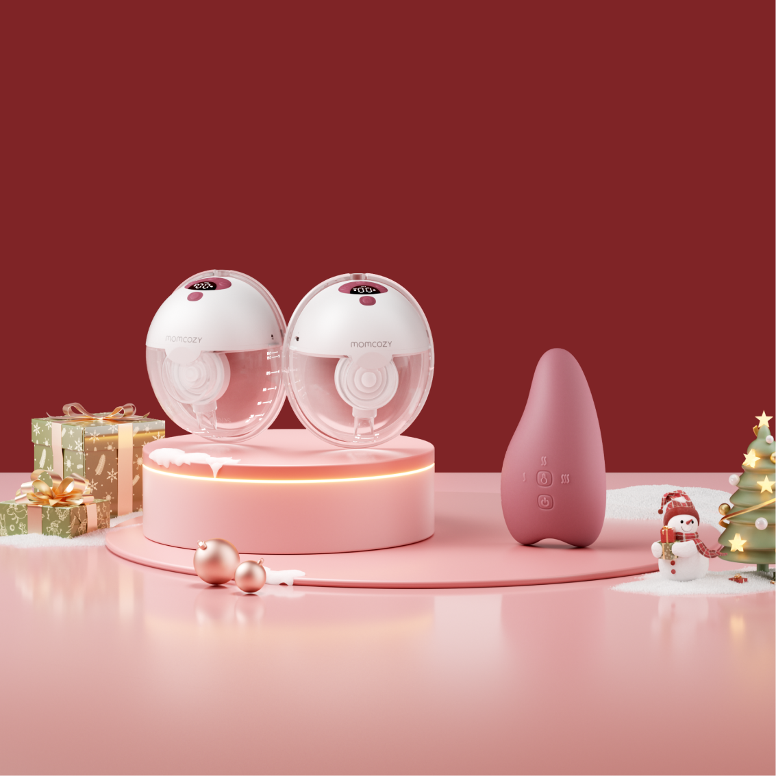 Ensemble M5 Massager : Double tire-lait portable M5 et un masseur de seins