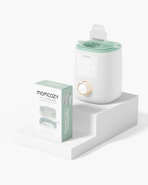 Lot Repas & Nettoyage – Chauffe-biberon Nutri et ensemble de brosses pour biberons