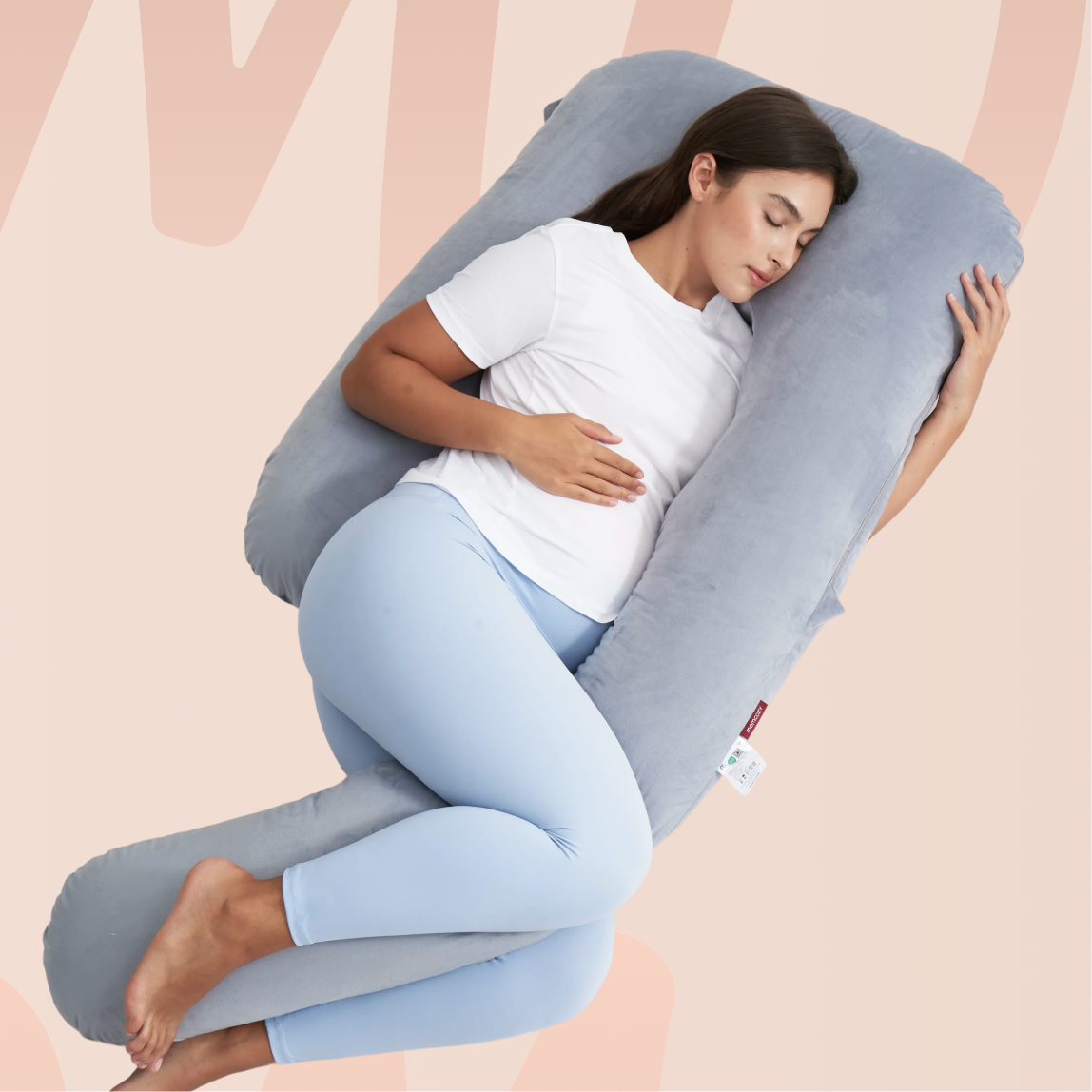 Huggable - Coussin de maternité en forme de U