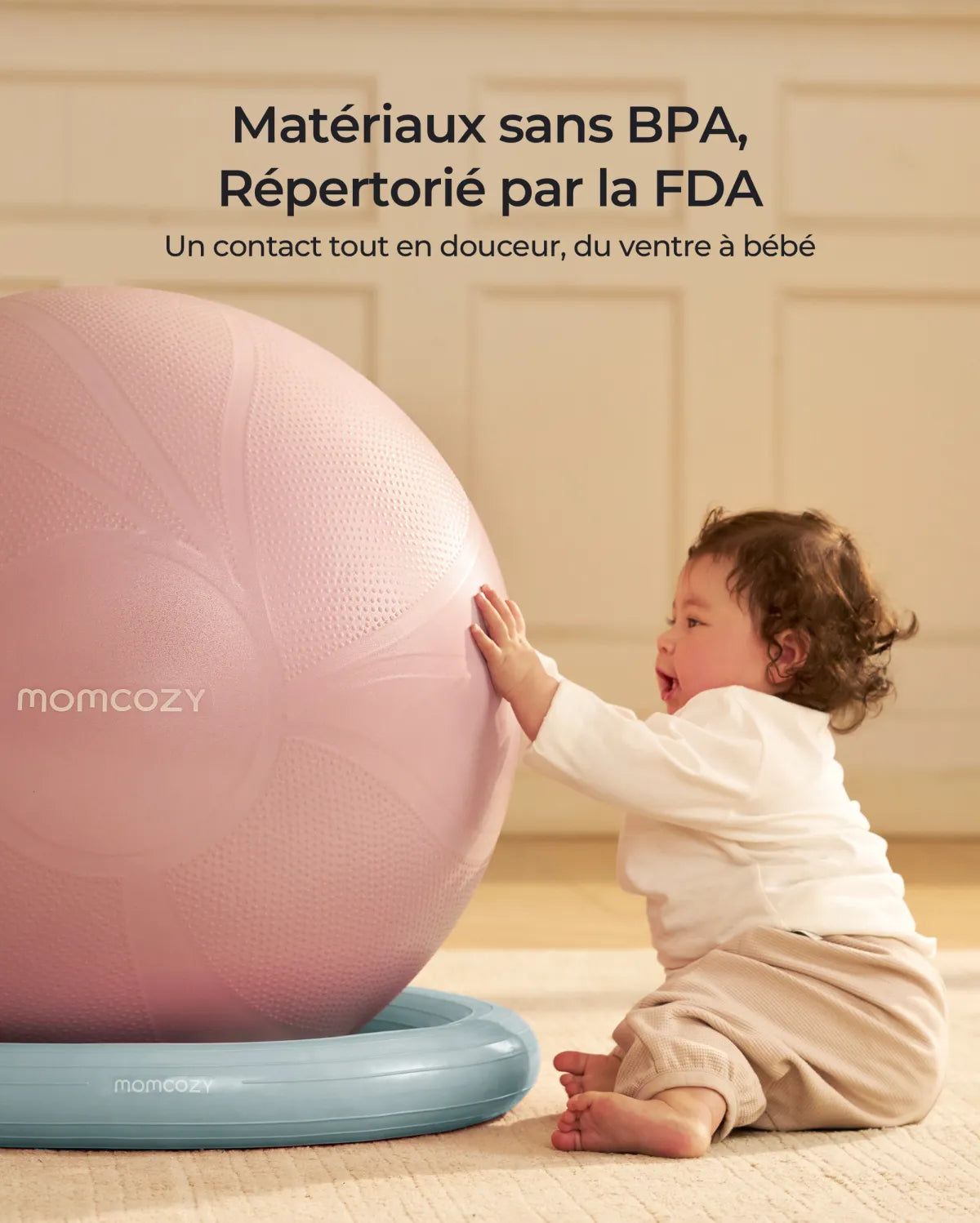 Momcozy BirthEase – Ballon de grossesse pour exercices prénatals