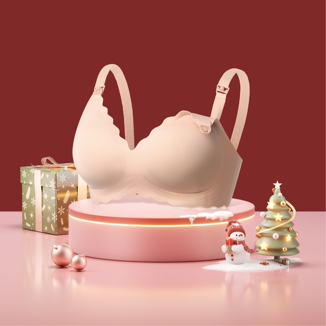 Jelly Strip Seamless Nursing Bra YN46