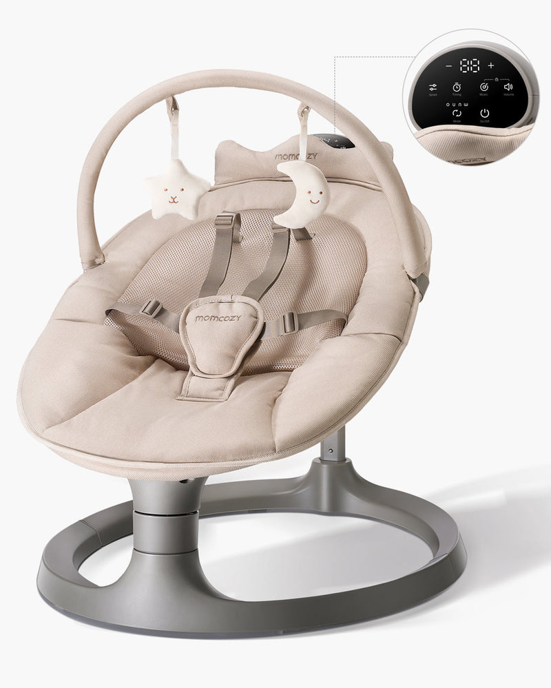Balancelle électrique pour bébé 2-en-1 Momcozy