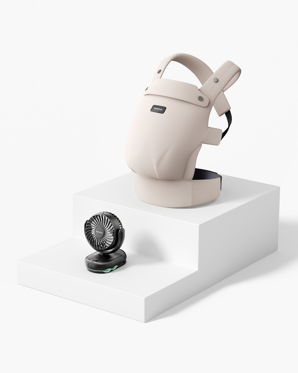 Outing Essentials Bundle: Baby Carrier and Clip-On Stroller Fan