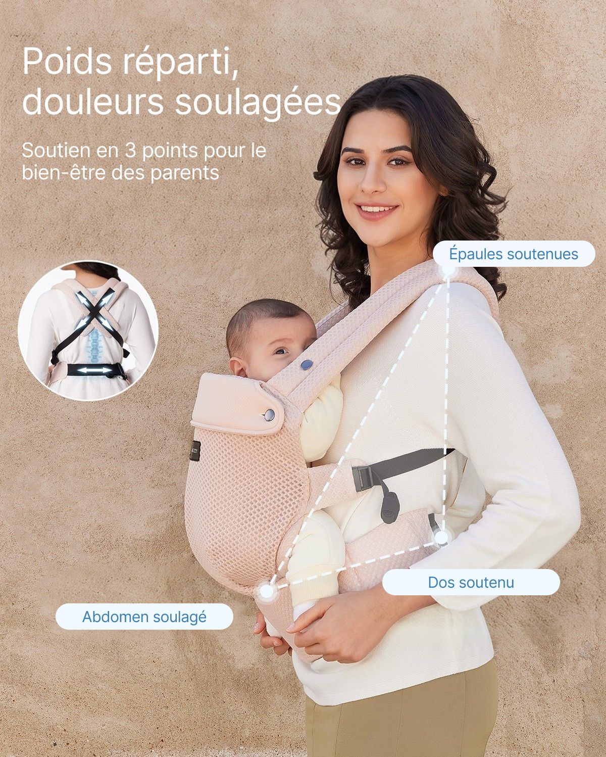 PureHug Baby Carrier - Ergonomic Cozy & Lightweight