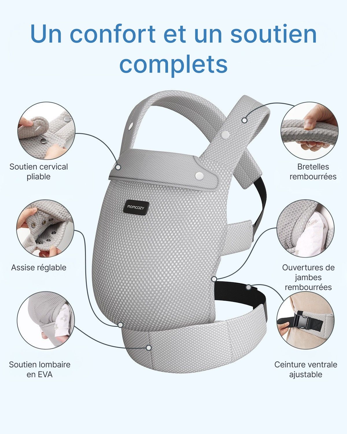 PureHug Baby Carrier - Ergonomic Cozy & Lightweight