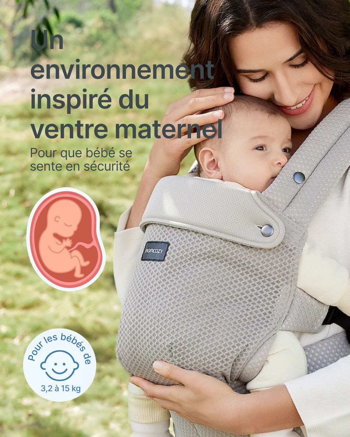 PureHug Baby Carrier - Ergonomic Cozy & Lightweight