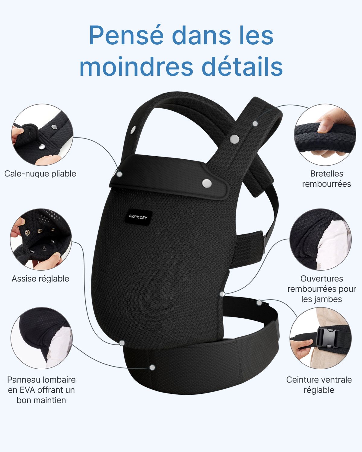 PureHug Baby Carrier - Ergonomic Cozy & Lightweight