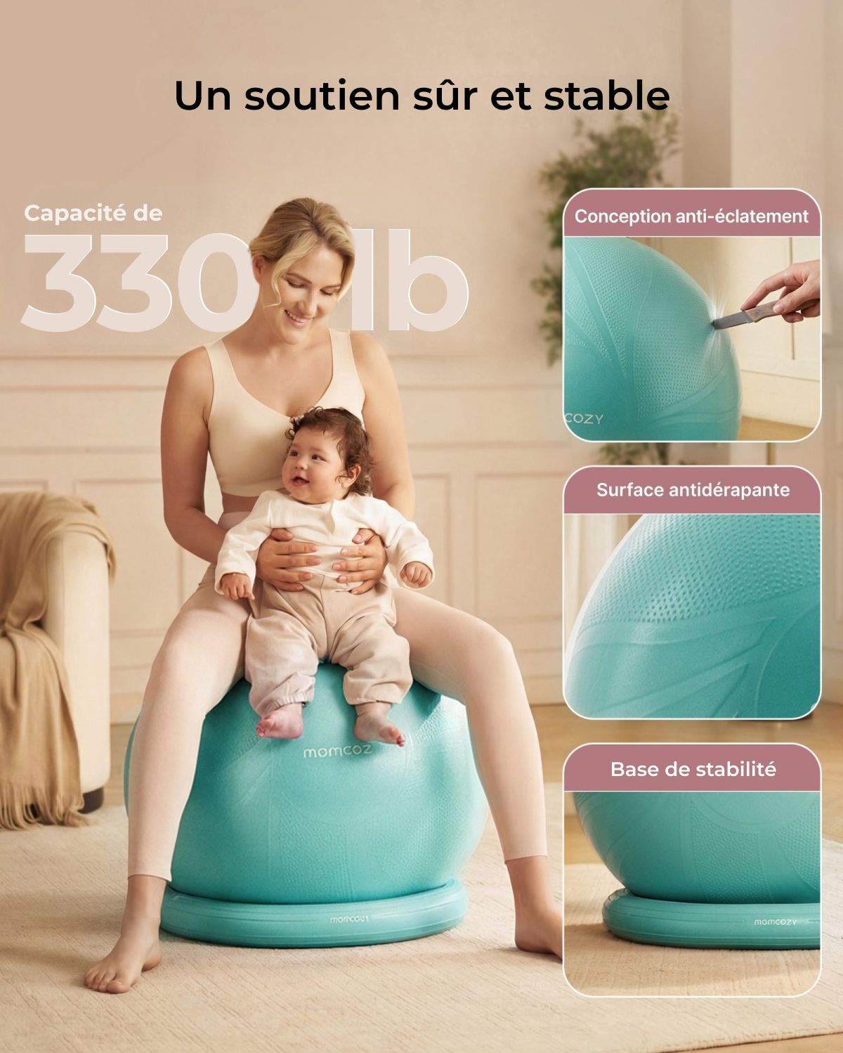 BirthEase Pregnancy Ball  Set— Birthing Ball