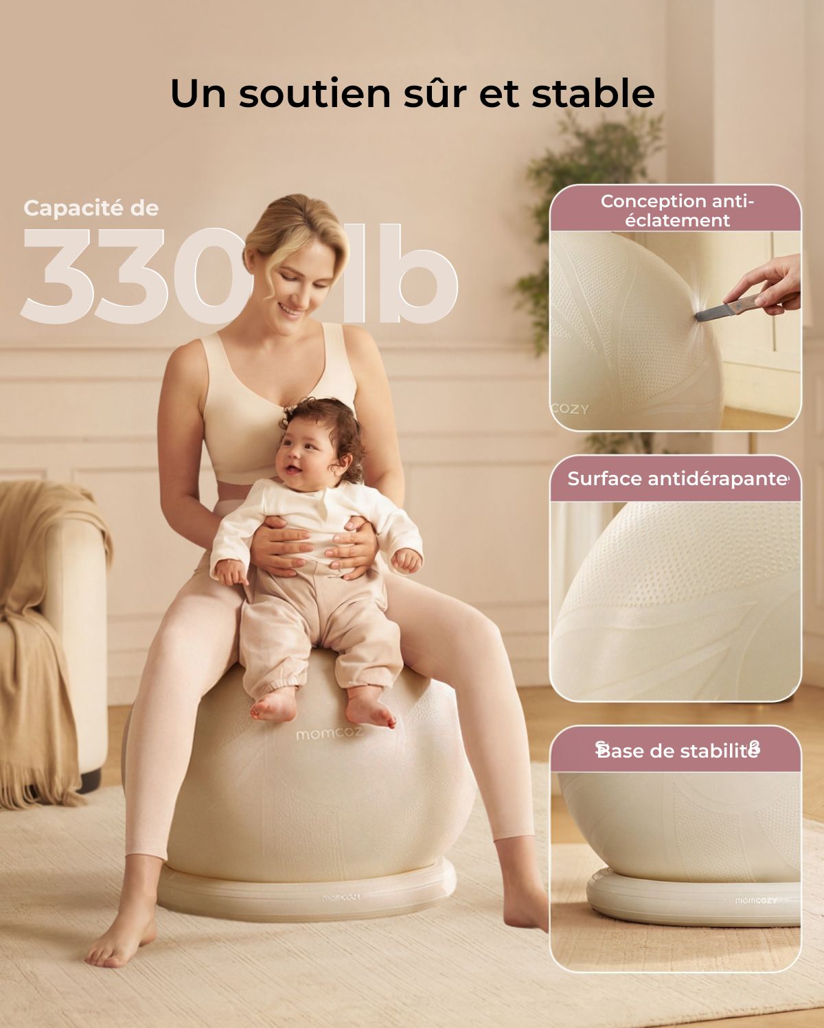 BirthEase Pregnancy Ball  Set— Birthing Ball