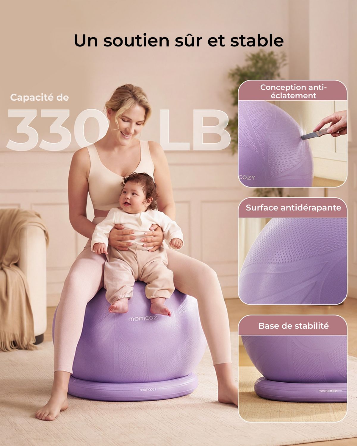 BirthEase Pregnancy Ball  Set— Birthing Ball