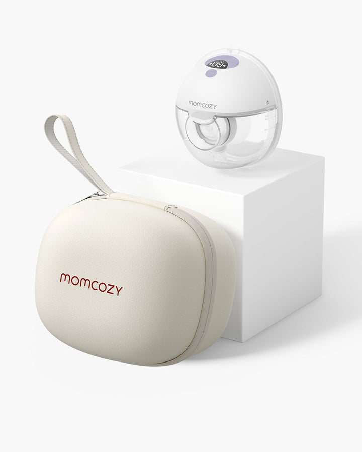 Momcozy M5 Wearable Breast Pump with Compact Carrying Case for Easy Portability and Storage