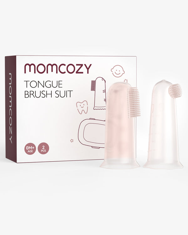 Momcozy Oral Care Series: Baby Finger à dents Brosse, Baby Wipes Brosse, Nettoyer pour bébé, brosse à dents pour bébé