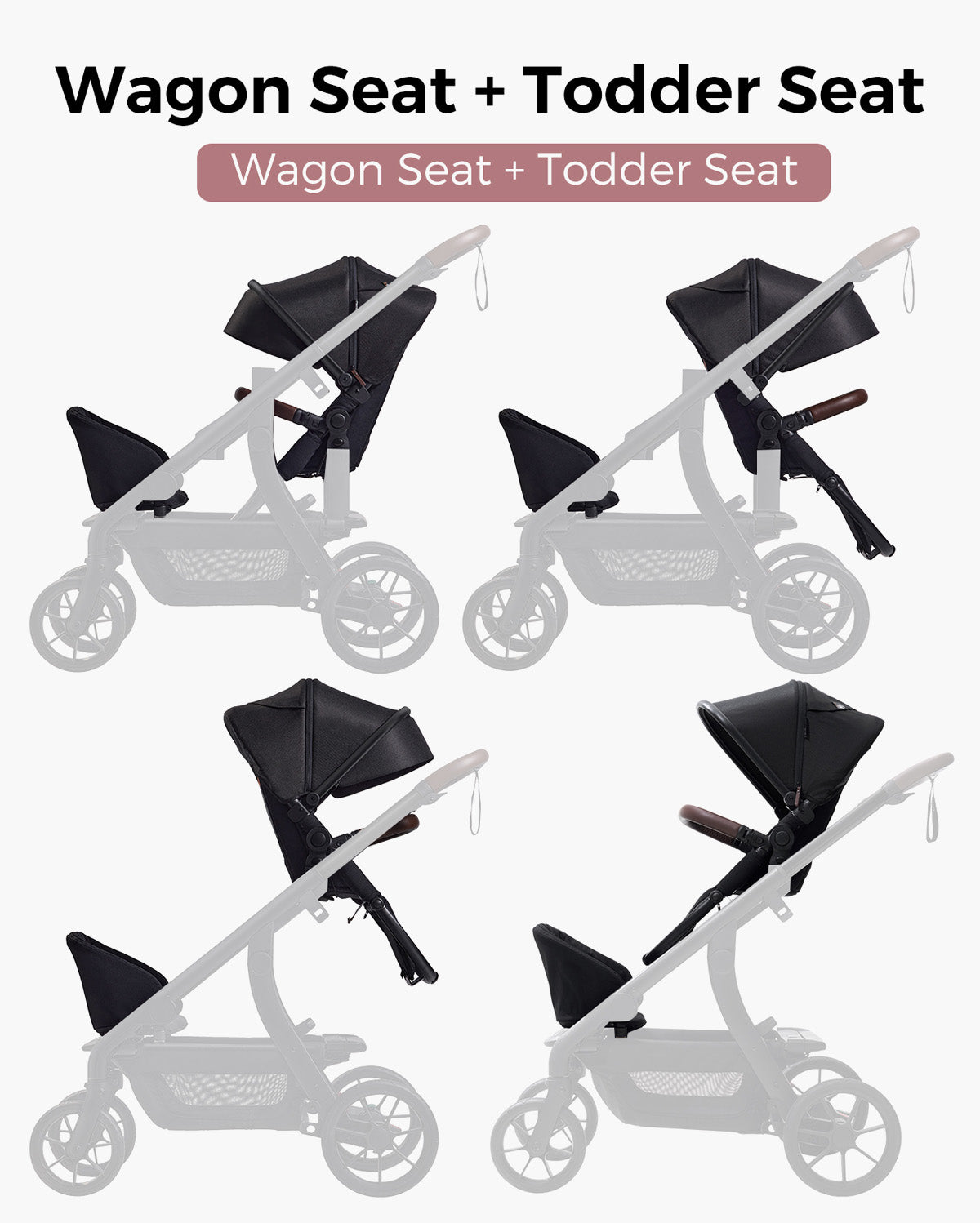 Dossier de siège pour la poussette wagon Momcozy ChangeGo